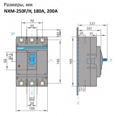 Автоматический выключатель Chint NXM-250S/3Р 200A 35кА (автомат электрический)