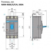 Автоматический выключатель Chint NXM-630S/3Р 500A 50кА (автомат электрический)