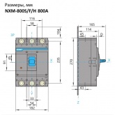 Автоматический выключатель Chint NXM-800S/3Р 800A 50кА (автомат электрический)