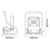Прожектор светодиодный переносной Ledvance LED Worklight 30W 840 R-Standsocket IP44 +2 розетки