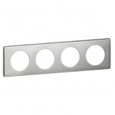 Рамка Legrand Celiane 4 поста сильвер пунктум