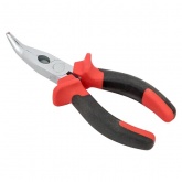 Длинногубцы изогнутые EKF Basic Master 160 мм