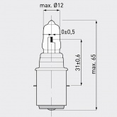 Лампа специальная галогенная Dr. Fischer 30W 10.5V BA20s 2Y