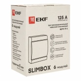 Щит распределительный накладной EKF PROxima ЩРН-П-6 SlimBox 6м пластик белая дверца IP41