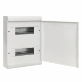 Щит распределительный накладной EKF PROxima ЩРН-П-24 SlimBox 2х12м пластик белая дверца IP41