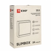 Щит распределительный накладной EKF PROxima ЩРН-П-24 SlimBox 2х12м пластик белая дверца IP41