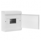 Щит распределительный накладной EKF PROxima ЩРН-П-8 SlimBox 8м пластик белая дверца IP41