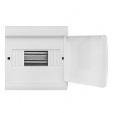 Щит распределительный накладной EKF PROxima ЩРН-П-8 SlimBox 8м пластик белая дверца IP41