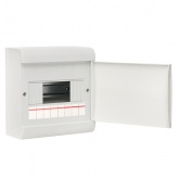 Щит распределительный накладной EKF PROxima ЩРН-П-8 SlimBox 8м пластик белая дверца IP41