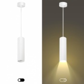 Подвесной светильник ЭРА PL1 COB-10 WH 300 COB 10W D80x300mm белый 5056306016684