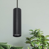 Подвесной светильник ЭРА PL1 COB-10 BK 300 COB 10W D80x300mm черный 5056306016646