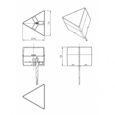 Модуль соединительный ЭРА SML-AC-B-6K-03 3W 6500K 270Lm для светильников SML треугольник черный