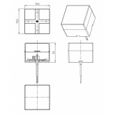 Модуль соединительный ЭРА SML-AC-B-6K-04 3W 6500K 270Lm для светильников SML квадрат черный