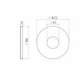 Накладка ЭРА НТУ на стальную опору черная, подходит для опор Б0048090, Б0048091, Б0048092, Б0048093