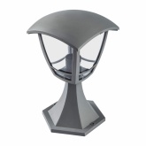 Светильник ЭРА садово-парковый 4 грани серый напольный 29см E27 IP44(У1) НТУ 07-40-001 «Валенсия»