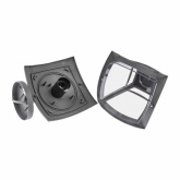 Светильник ЭРА садово-парковый 4 грани серый настенный вниз E27 IP44(У1) НБУ 07-40-002 «Дели 2»