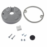 Светильник ЭРА садово-парковый 4 грани серый настенный вниз E27 IP44(У1) НБУ 07-40-002 «Дели 2»