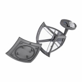 Светильник ЭРА садово-парковый 4 грани серый настенный вверх E27 IP44(У1) НБУ 07-40-001 «Дели»