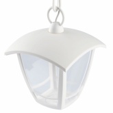 Светильник садово-парковый ЭРА НСУ 07-40-001 Марсель белый подвесной E27 IP44(У1) 4 грани