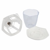 Светильник садово-парковый ЭРА НБУ 07-40-003 Дели1 белый настенный вверх E27 IP44(У1) 6 граней