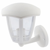 Светильник садово-парковый ЭРА НБУ 07-40-003 Дели1 белый настенный вверх E27 IP44(У1) 6 граней