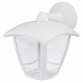 Светильник садово-парковый ЭРА НБУ 07-40-002 Дели2 белый настенный вниз E27 IP44(У1) 4 грани