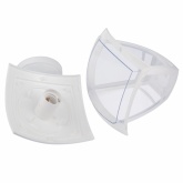 Светильник садово-парковый ЭРА НБУ 07-40-002 Дели2 белый настенный вниз E27 IP44(У1) 4 грани