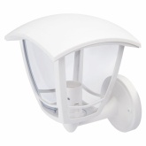 Светильник садово-парковый ЭРА НБУ 07-40-001 Дели белый настенный вверх E27 IP44(У1) 4 грани