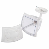 Светильник садово-парковый ЭРА НБУ 07-40-001 Дели белый настенный вверх E27 IP44(У1) 4 грани