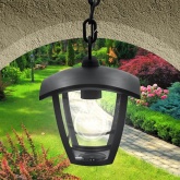 Светильник садово-парковый ЭРА НСУ 07-40-001 Марсель черный подвесной E27 IP44(У1) 4 грани