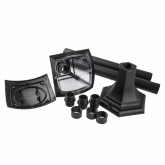 Светильник садово-парковый ЭРА НТУ 07-40-002 Валенсия4 черный напольный 112см E27 IP44 У1 4 грани