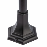 Светильник садово-парковый ЭРА НТУ 07-40-002 Валенсия4 черный напольный 112см E27 IP44 У1 4 грани