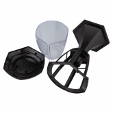 Светильник садово-парковый ЭРА НТУ 07-40-003 Валенсия1 черный напольный 29см E27 IP44(У1) 6 граней