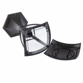 Светильник садово-парковый ЭРА НТУ 07-40-001 Валенсия черный напольный 29см E27 IP44(У1) 4 грани