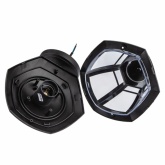 Светильник садово-парковый ЭРА НБУ 07-40-004 Дели3 черный настенный вниз E27 IP44(У1) 6 граней