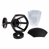 Светильник садово-парковый ЭРА НБУ 07-40-003 Дели1 черный настенный вверх E27 IP44(У1) 6 граней