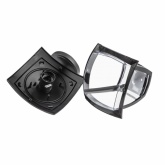 Светильник садово-парковый ЭРА НБУ 07-40-002 Дели2 черный настенный вниз E27 IP44(У1) 4 грани