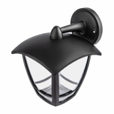 Светильник садово-парковый ЭРА НБУ 07-40-002 Дели2 черный настенный вниз E27 IP44(У1) 4 грани