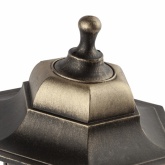 Светильник садово-парковый ЭРА НБУ 06-60-001 Леда1 настенный шестигранный под бронзу Е27