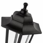 Светильник садово-парковый ЭРА НБУ 06-60-001 Леда1 настенный шестигранный черный Е27