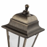 Светильник садово-парковый ЭРА НБУ 04-60-001 Леда настенный четырехгранный под бронзу Е27