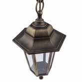 Светильник садово-парковый ЭРА НСУ 06-60-001 Адель1 подвесной шестигранный под бронзу Е27