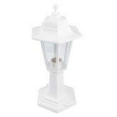 Светильник садово-парковый ЭРА НТУ 06-60-001 Оскар1 напольный шестигранный белый Е27
