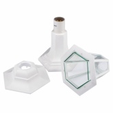 Светильник садово-парковый ЭРА НТУ 06-60-001 Оскар1 напольный шестигранный белый Е27