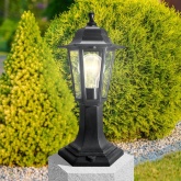 Светильник садово-парковый ЭРА НТУ 06-60-001 Оскар1 напольный шестигранный черный Е27