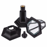 Светильник садово-парковый ЭРА НТУ 06-60-001 Оскар1 напольный шестигранный черный Е27