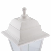 Светильник садово-парковый ЭРА НТУ 04-60-001 Оскар напольный четырехгранный белый Е27