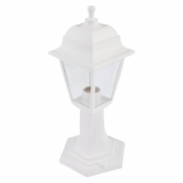 Светильник садово-парковый ЭРА НТУ 04-60-001 Оскар напольный четырехгранный белый Е27
