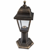 Светильник садово-парковый ЭРА НТУ 04-60-001 Оскар напольный четырехгранный под бронзу Е27