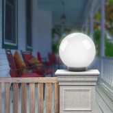 Светильник садово-парковый ЭРА НТУ 01-100-351 шар белый D350mm Е27